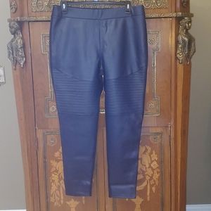 1127 DG2 Faux Leather Moto Leggings by Diane Gil